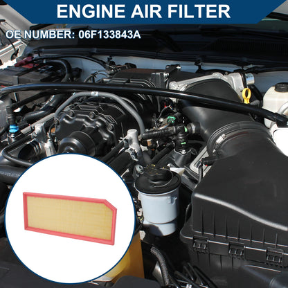 Engine Air Filter No. 06F133843A for Audi A3 2.0L L4 (2006–2008)