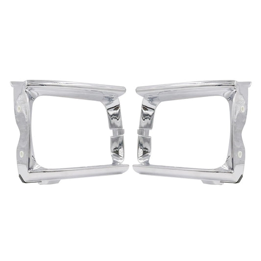 Set of 2 Chrome Head Lamps for Toyota Hilux Pickup 2WD (LN80–LN90)