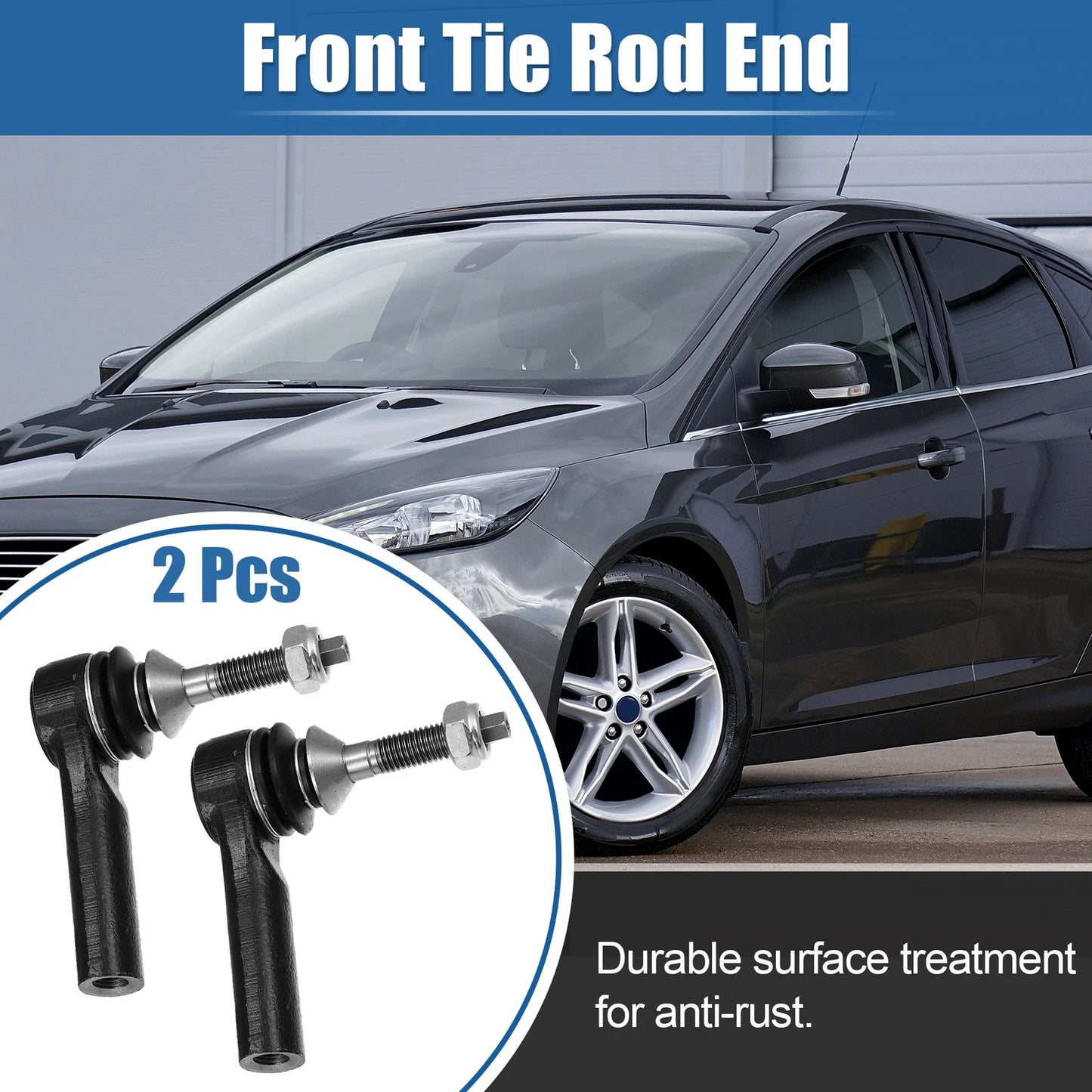 2X Front Tie Rod End for Ford (ES800222)