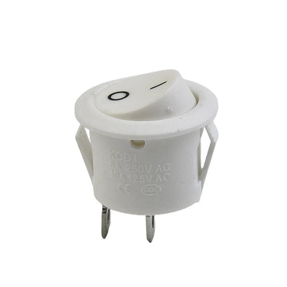 Mini Rocker Switches 5 Pcs White 2-Pin On-Off for MOTORHOME