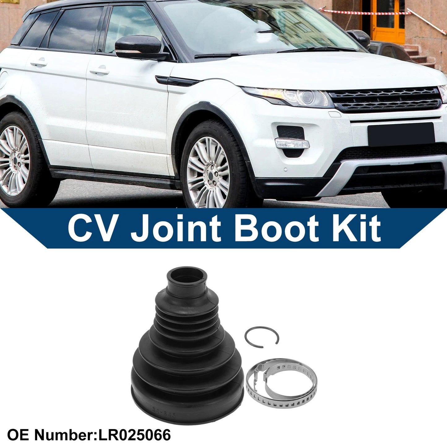 Inner CV Joint Boot Kit w/ Clamps for Land Rover Discovery Sport (2015–2023)