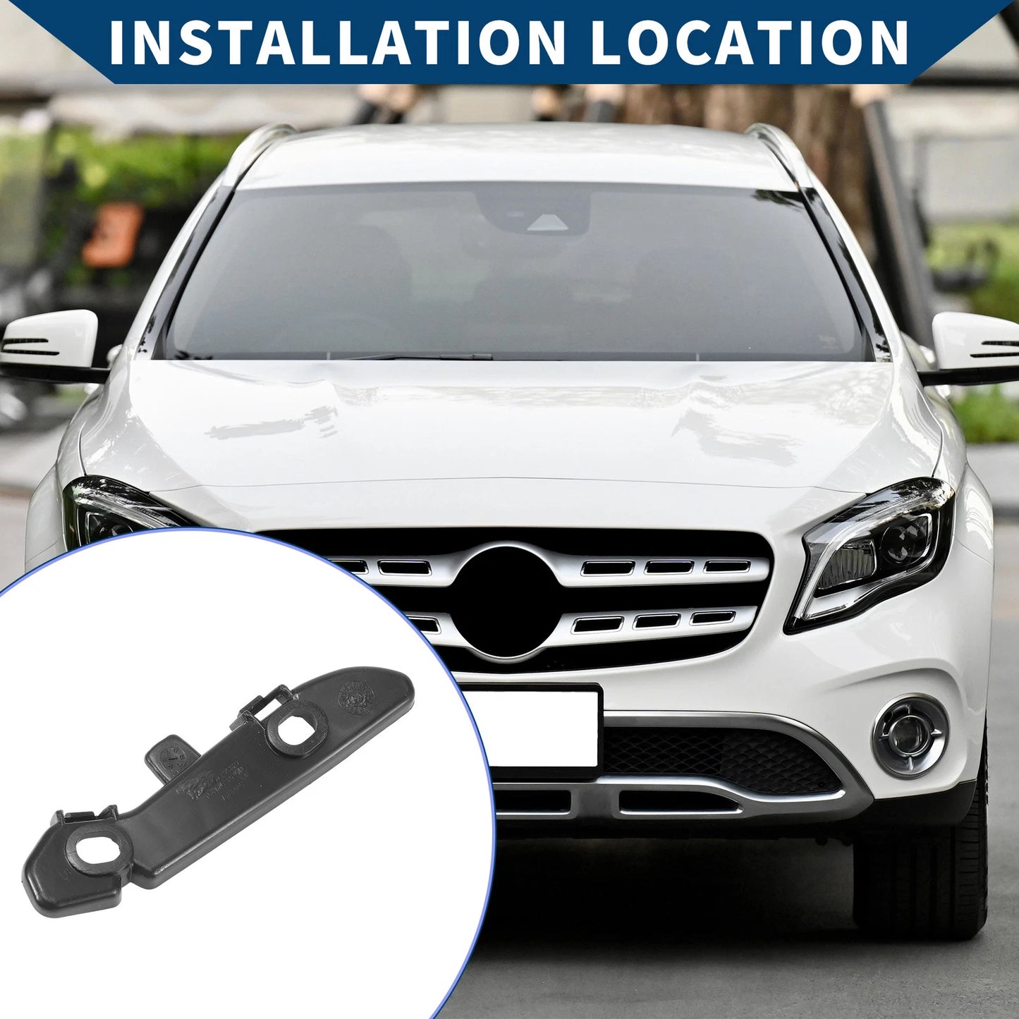 Front Left Bumper Retainer Bracket No. 51117279711 for BMW 328i (2012–2016)
