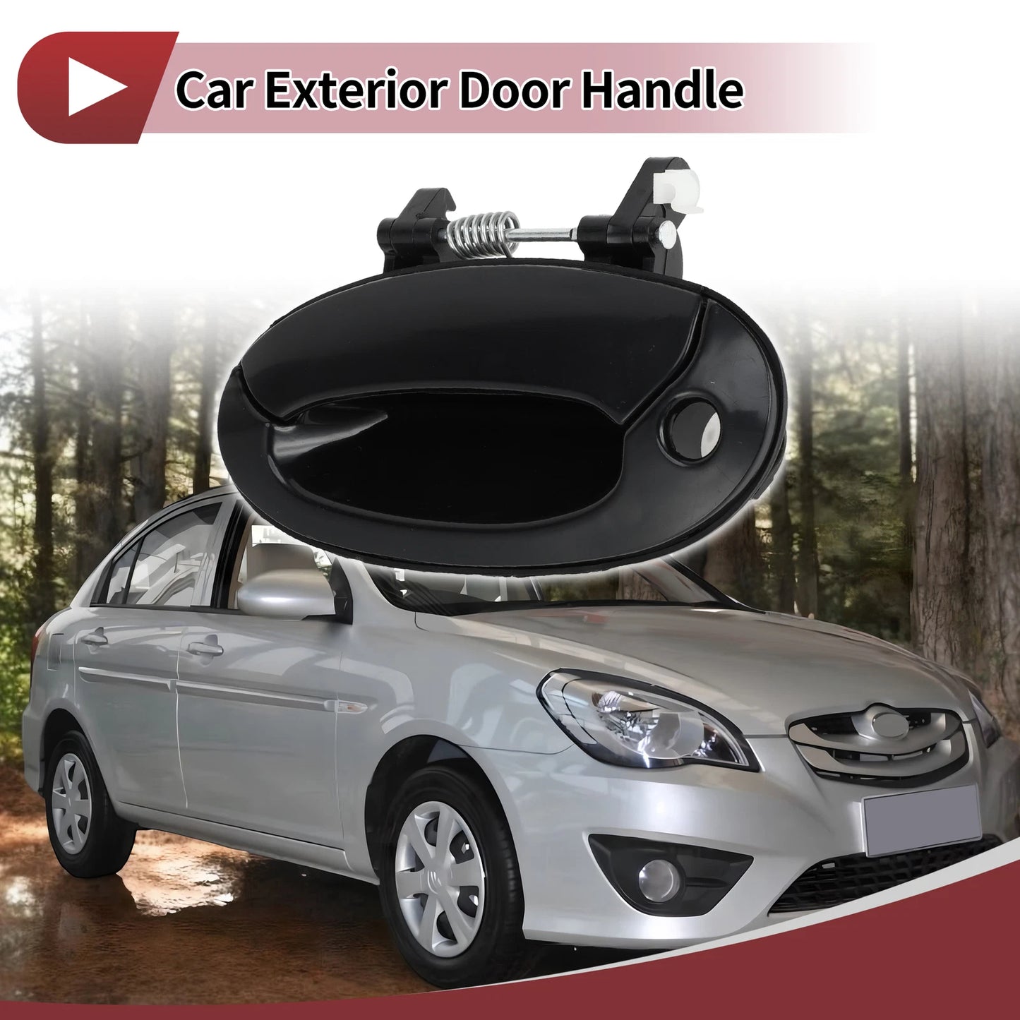Exterior Door Handle for Hyundai Elantra (2017–2020) No. 8265029000 Black ABS
