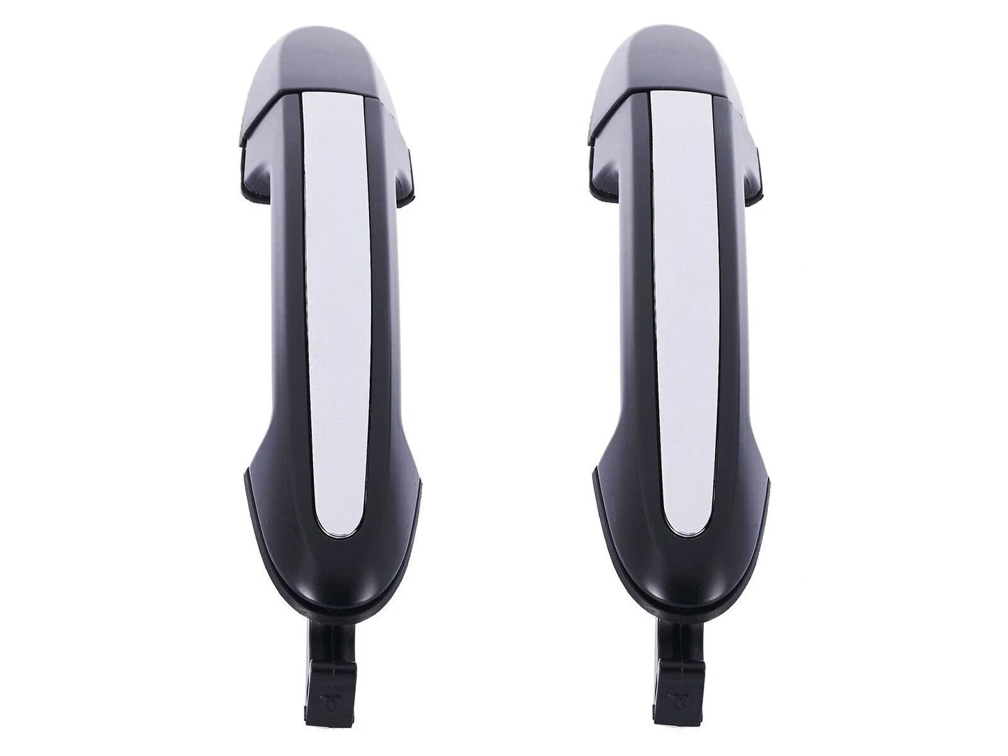 2x Rear LH+RH ChromeBlack Outer Door Handle for Hyundai Santa Fe CM (2005–2012)