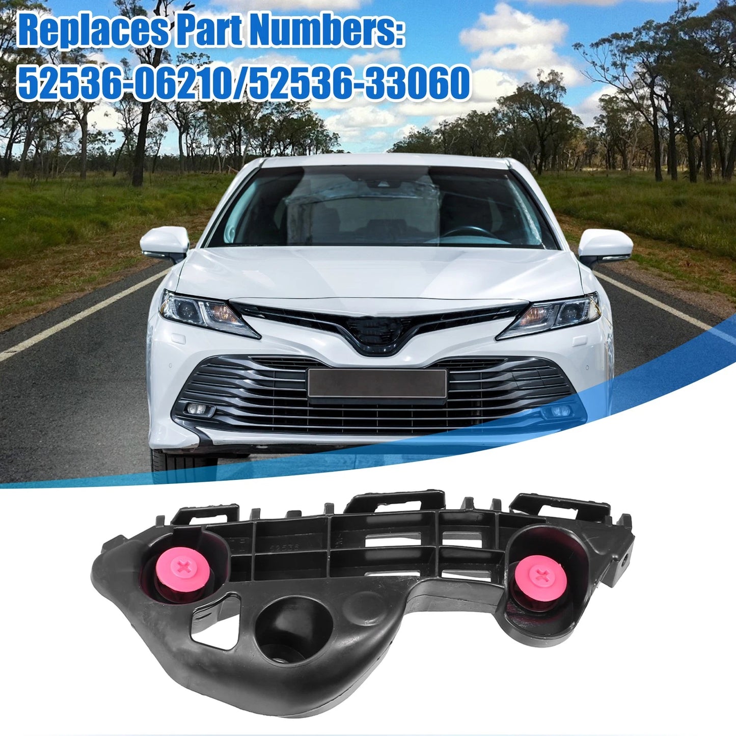 1 Pair Bumper Bracket Side Retainer for Toyota Camry Hybrid (2020)