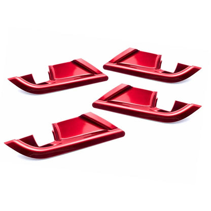 4Pcs Red Interior Door Handle Bowl Covers for Toyota Camry (2018-2023)