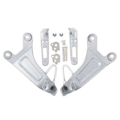 Rear Passenger Footrests Footpegs Bracket Set for Honda CBR600RR (2003-2004)