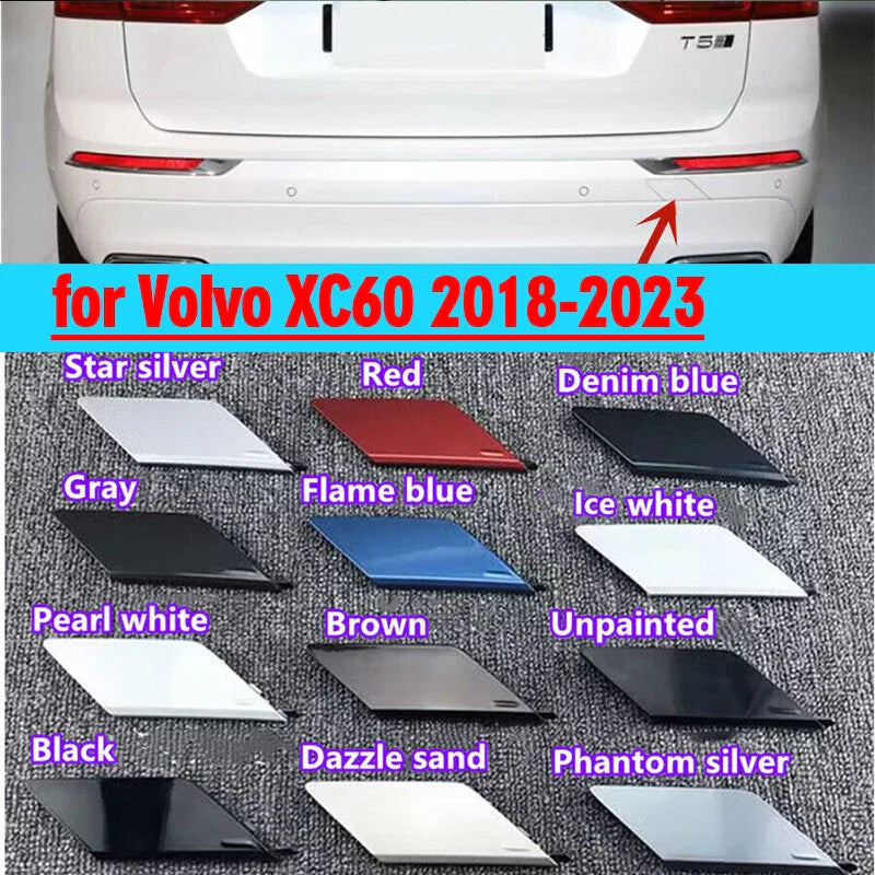 Rear Bumper Tow Hook Eye Cover Trim Cap Replace for Volvo XC60 (2018–2023)