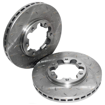 Front Drilled & Slotted Disc Rotors with Brake Pads for Patrol GU Y61 (1997–2016)