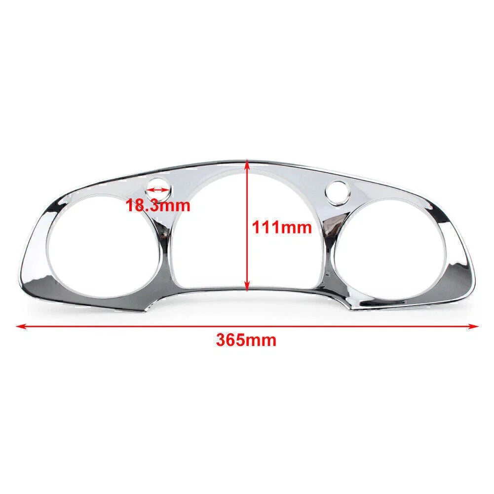 ABS Chrome Instrument Panel Accent Cover Trim for Honda Goldwing GL1800 (2001-2005)