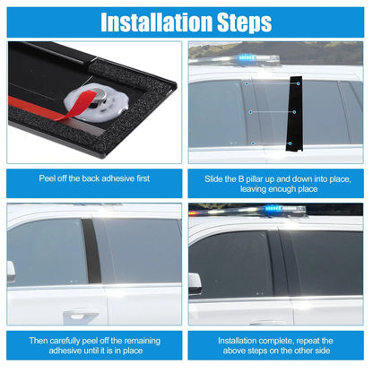 Left Door B Pillar Trim Panel for Cadillac Chevy (2010-2015)
