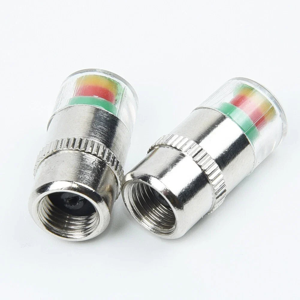 4x Valve Tyre Cap Dust Monitor Tire Pressure 38-32-36 PSI Sensor for Car Auto