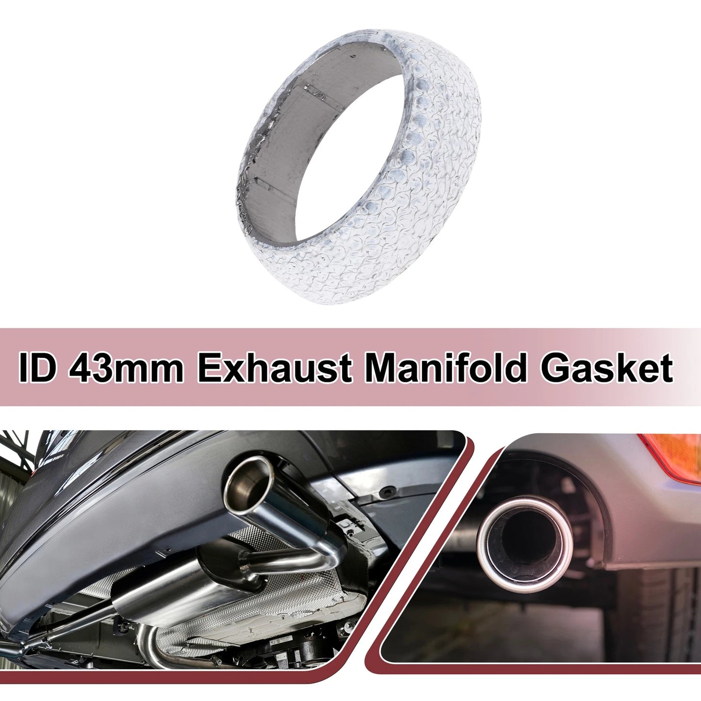 Exhaust Manifold Gasket   - 43mm, Graphite