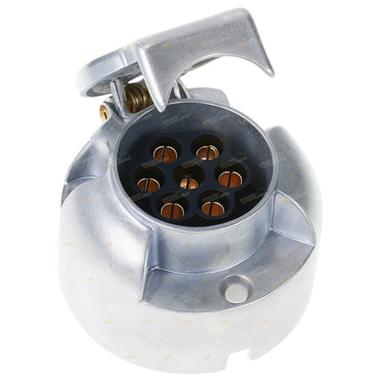 7 Pin Trailer Light Connector Socket for Large Round Trailers (12V)
