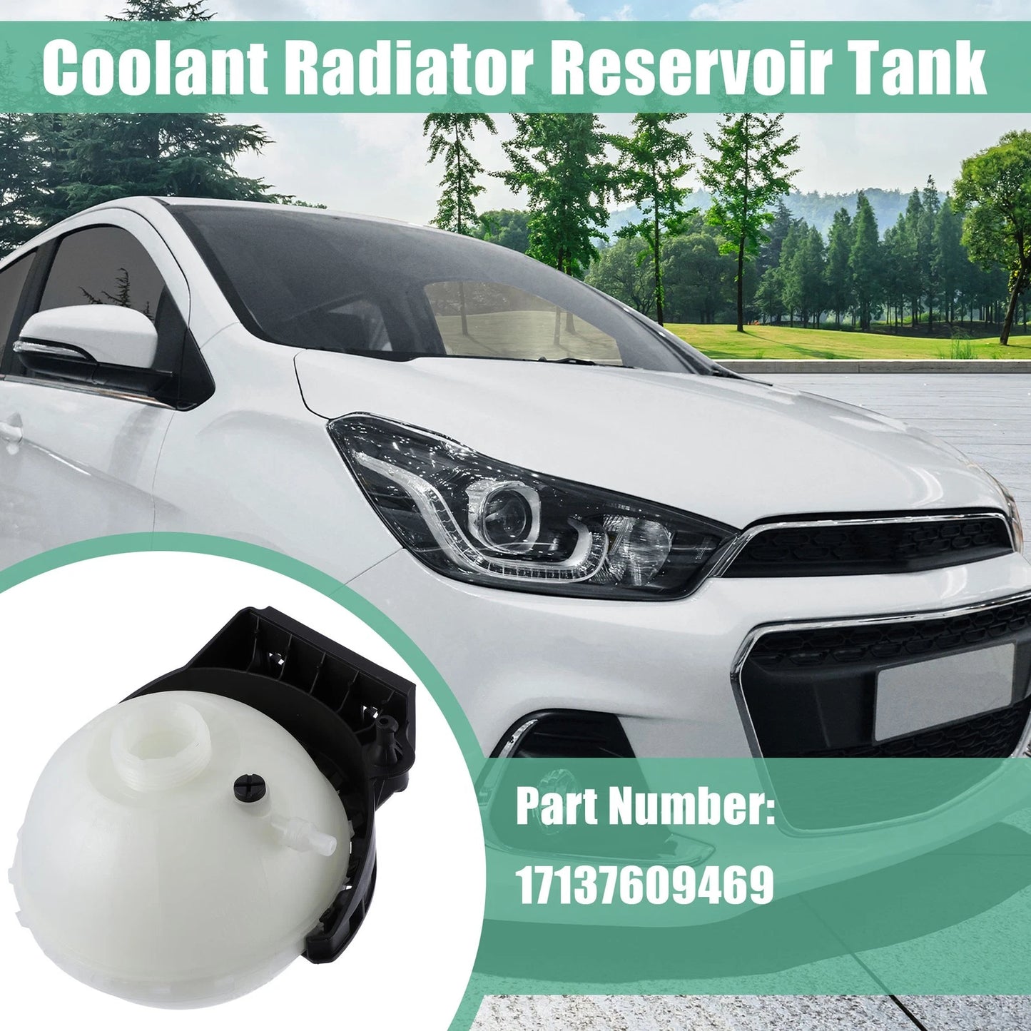 Coolant Radiator Recovery Expansion Reservoir Tank 17137609469 for BMW 228i (2014–2016)