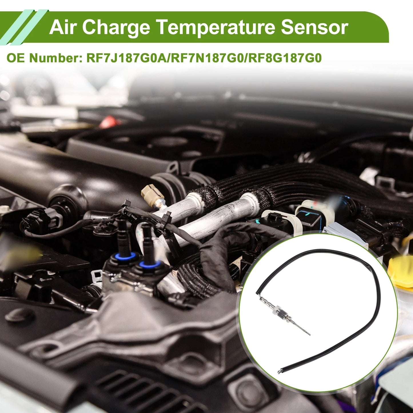 Air Charge Temperature Sensor No.RF7J187G0A for Mazda 3 BK BL 5 CR (2002–2014)