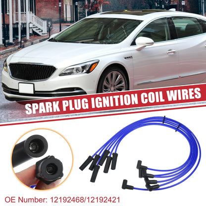 6X Spark Plug Wire Ignition Coil Cable No.12192468 for Chevrolet Impala