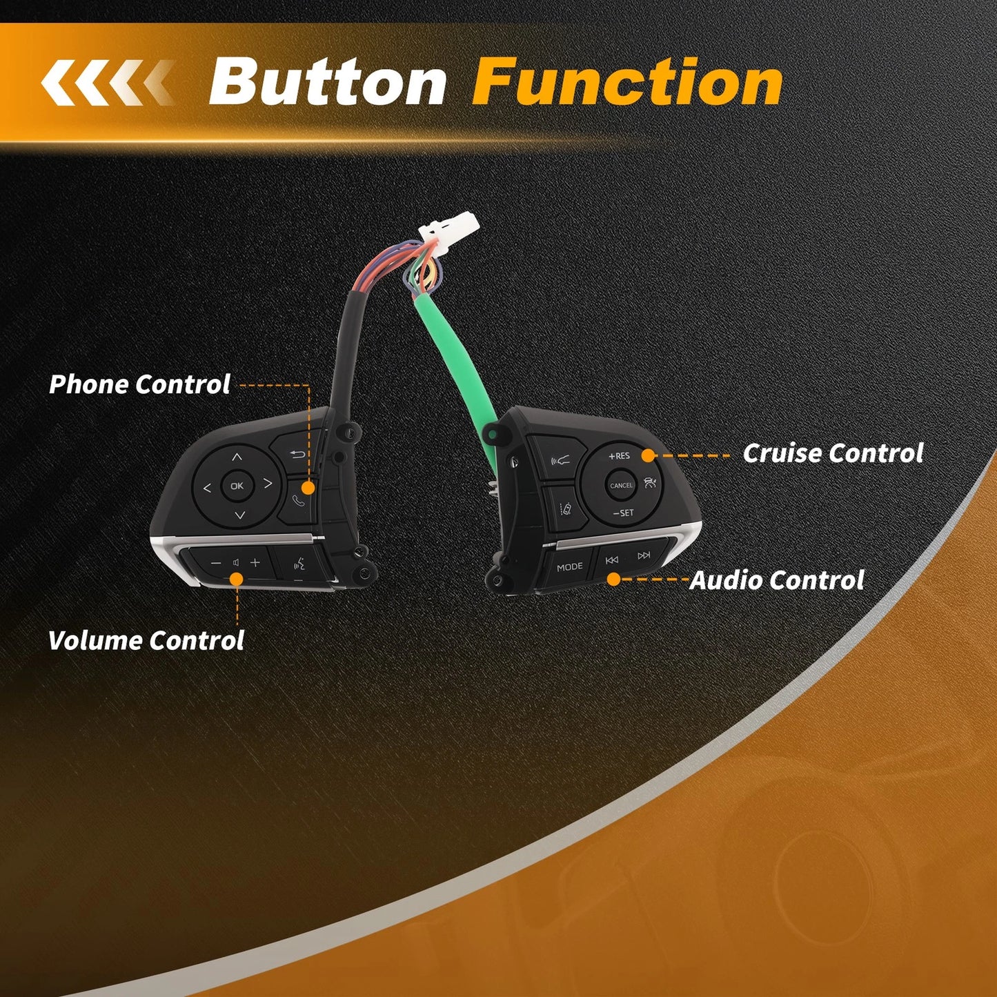 Steering Wheel Button Set for Toyota Corolla (2019–2023) No. 8425006850