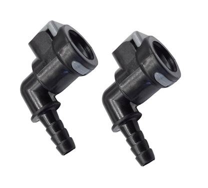 Set of 2 Gear Lube Monitor Elbow Fittings for MerCruiser Alpha Bravo