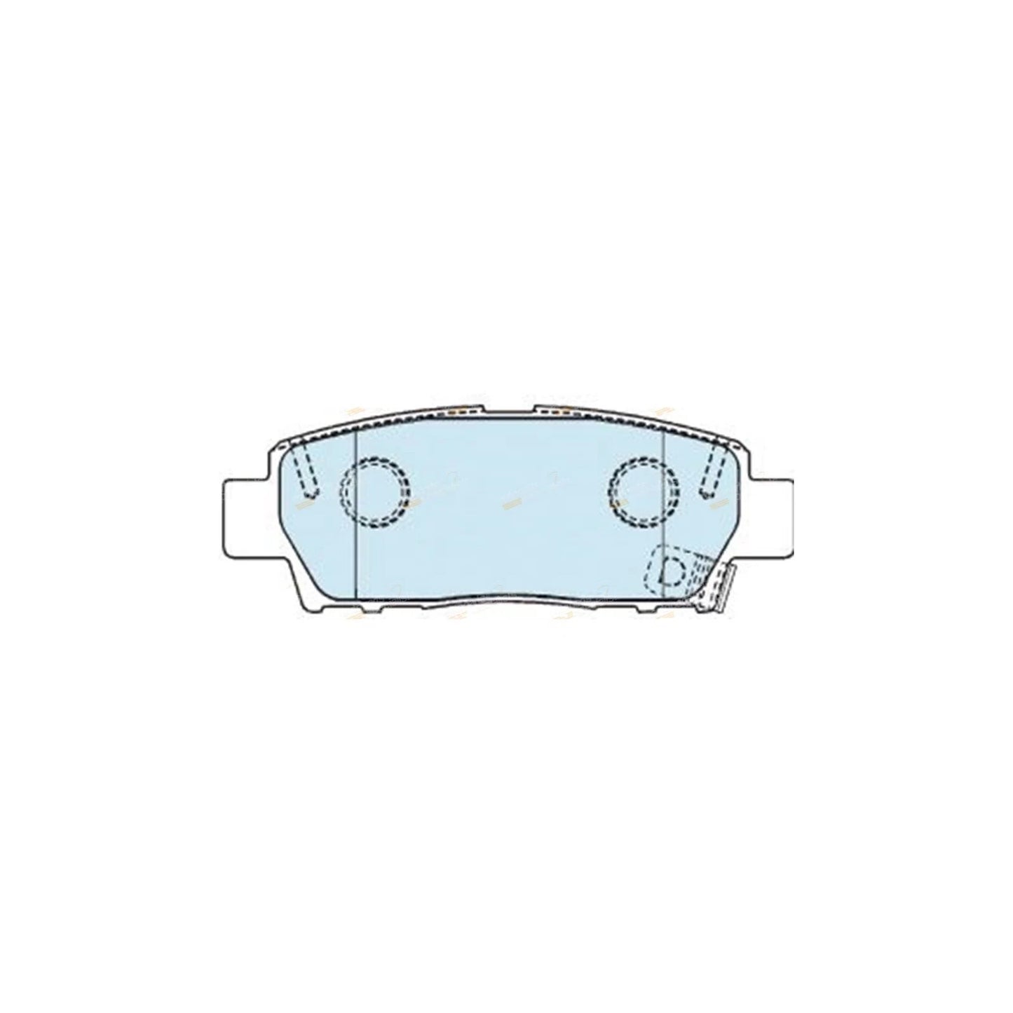 Set of 4 Rear Disc Brake Pads for Toyota Avalon (1995–1999)