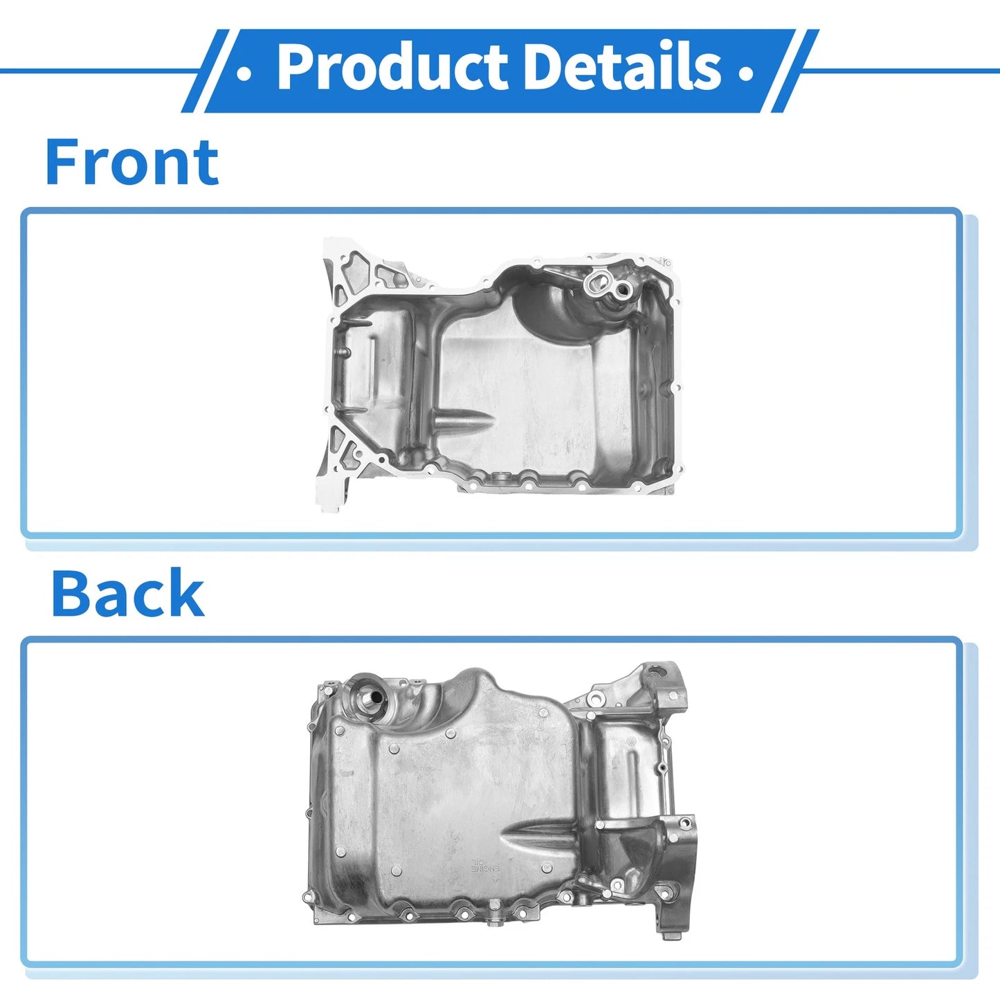 1 Pc Engine Oil Pan No.112005A2A00 for Honda Accord 2.4L (2013–2017)