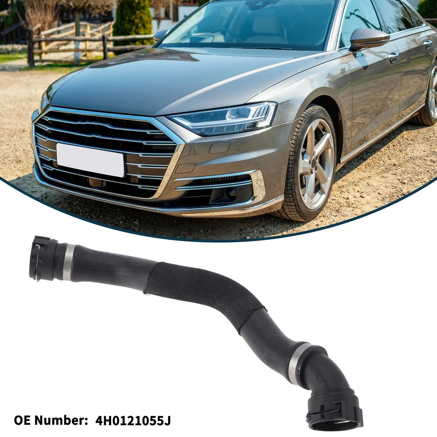Radiator Hose No. 4H0121055J for Audi A8 (2012–2014)