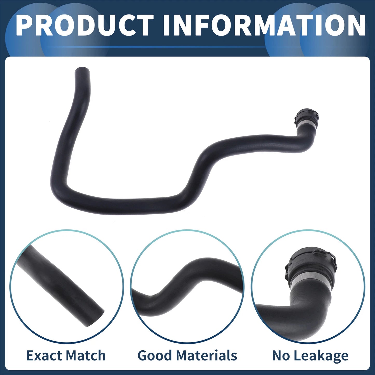Radiator Hose for BMW 525i, 530i (2001–2003) No. 64218378368