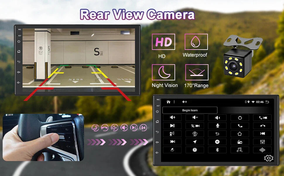 7" Wireless Carplay Android Auto Stereo for Toyota Hilux (1989-2004)