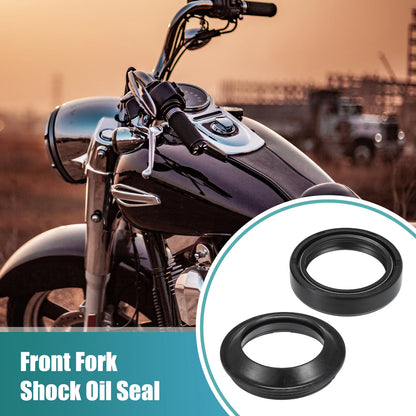 Set of 2 Fork Shock Oil Seal Dust Seal for Yamaha FZX750 (1986–1990)