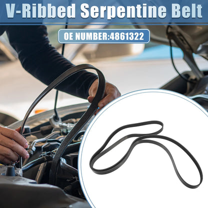V-Ribbed Serpentine Drive Belt for Jaguar X-Type (2002–2008) No. 4861322