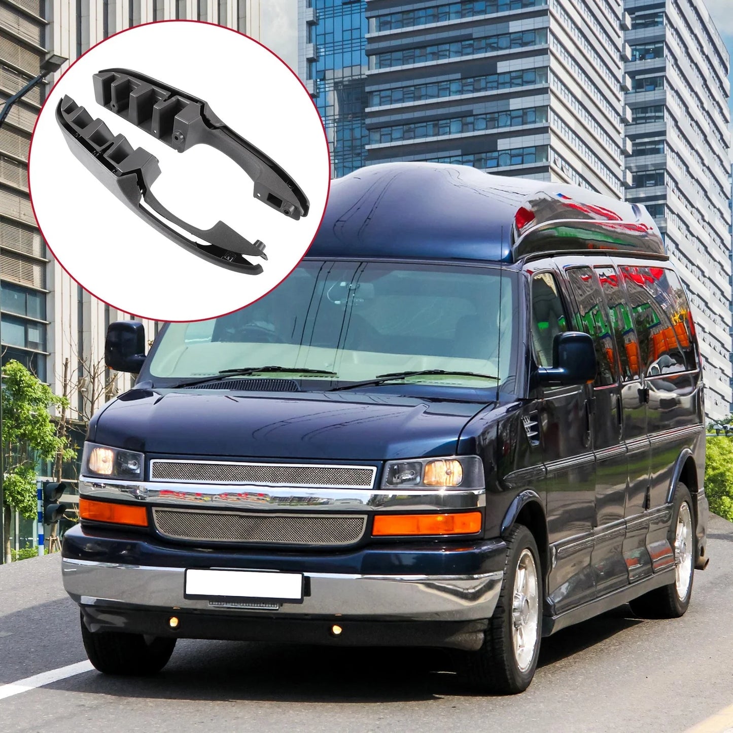Left Right Interior Door Pull Handles for Chevrolet Express 1500 (2003-2014)