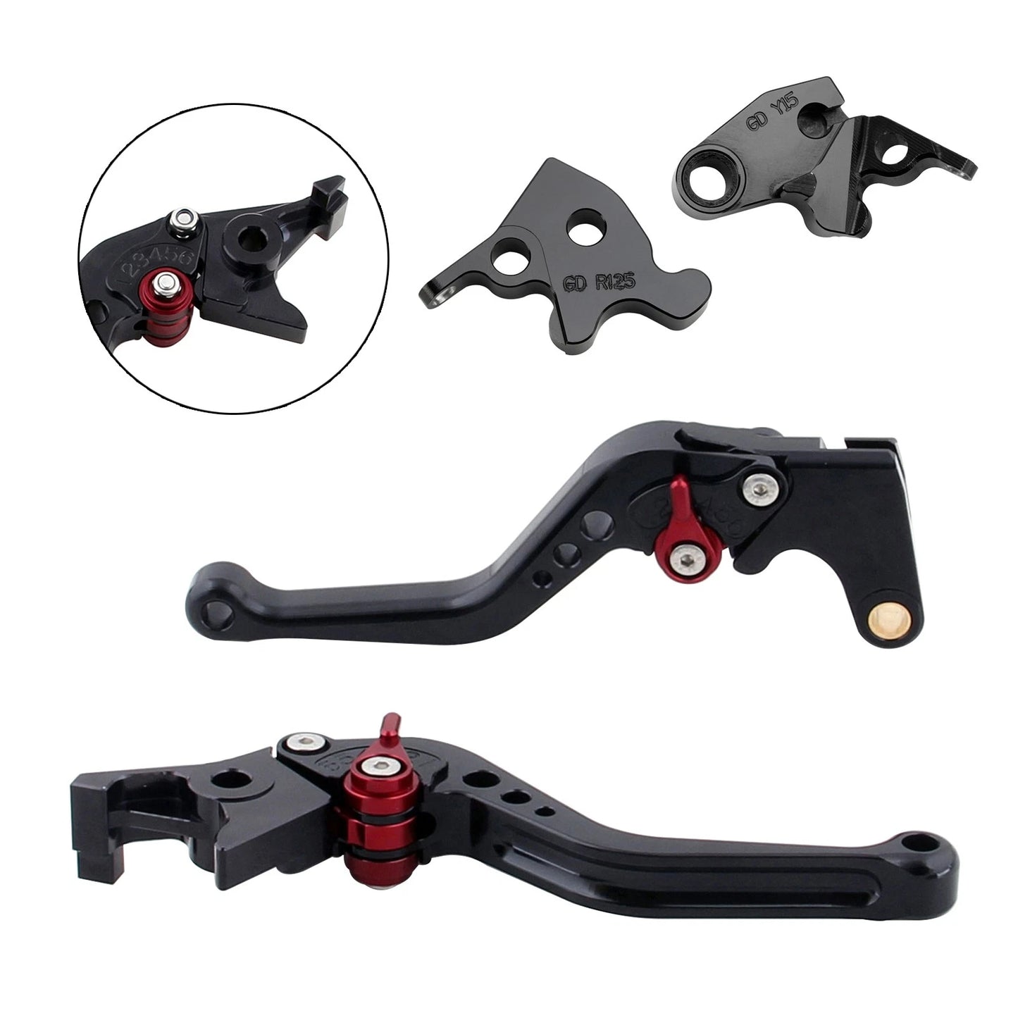 Long Brake Levers Clutch for Triumph Bonneville T120/T100 (2016–2019) Trident 2022 Red