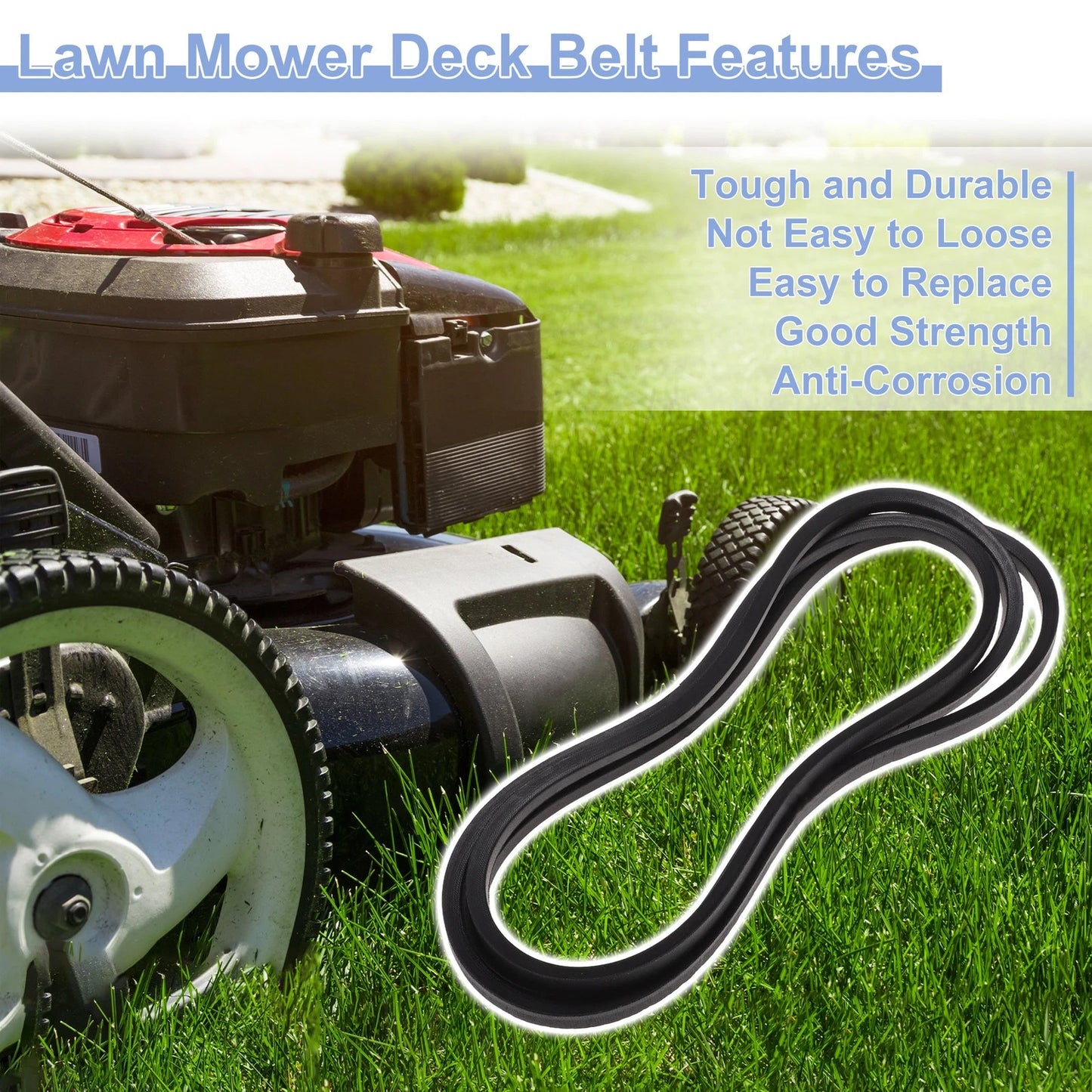 Lawn Mower Deck Belt for Husqvarna LT120 LT130 LT1238 LT1538 YT150 (No.144959)