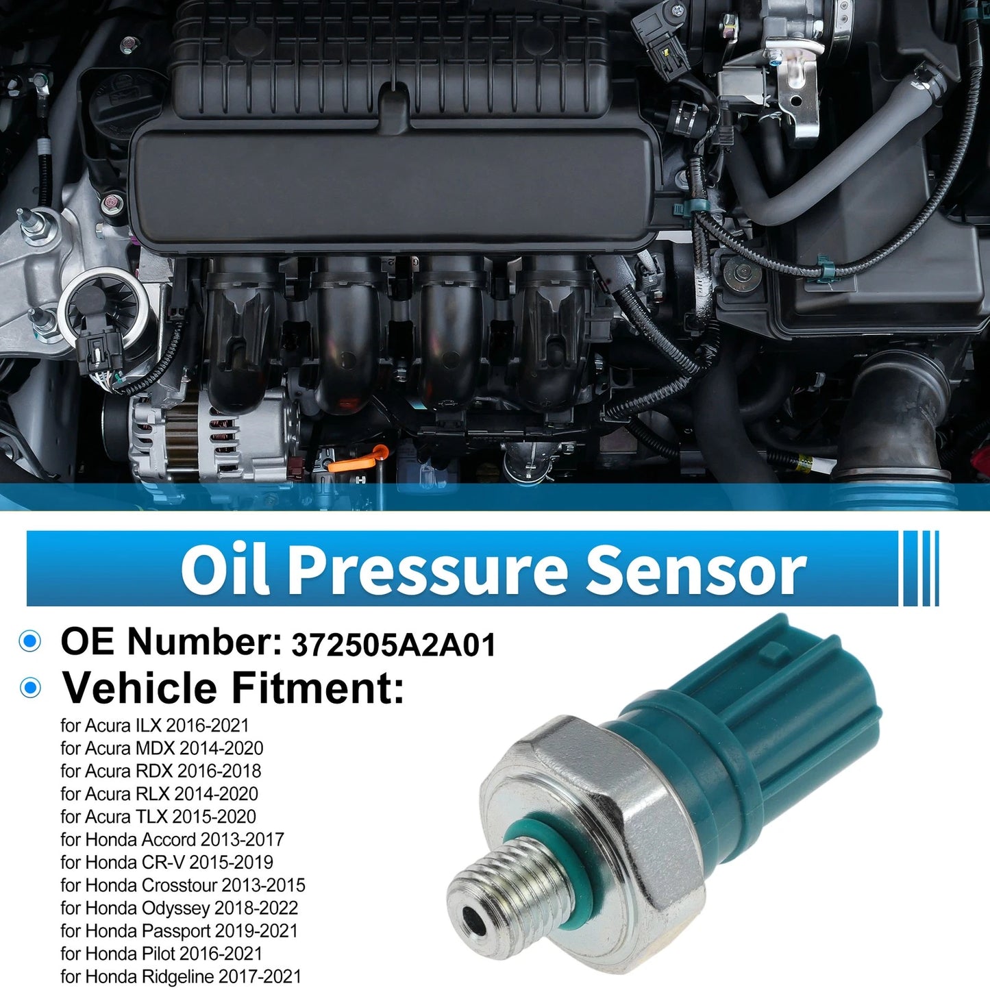 1 pcs Engine Oil Pressure Sensor No.372505A2A01 for Acura ILX (2016–2021)