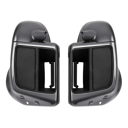 Lower Vented Fairings for Harley Touring (2014-2025) Gauntlet Gray Metallic
