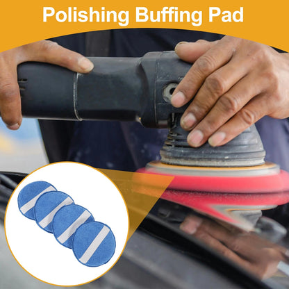 Set of 4 Polishing Buffing Pads for Auto (12.5cm)