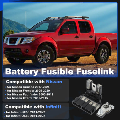 Fusible Link Holder w/ Positive Battery Terminal for Nissan Armada Pathfinder (2004–2023)