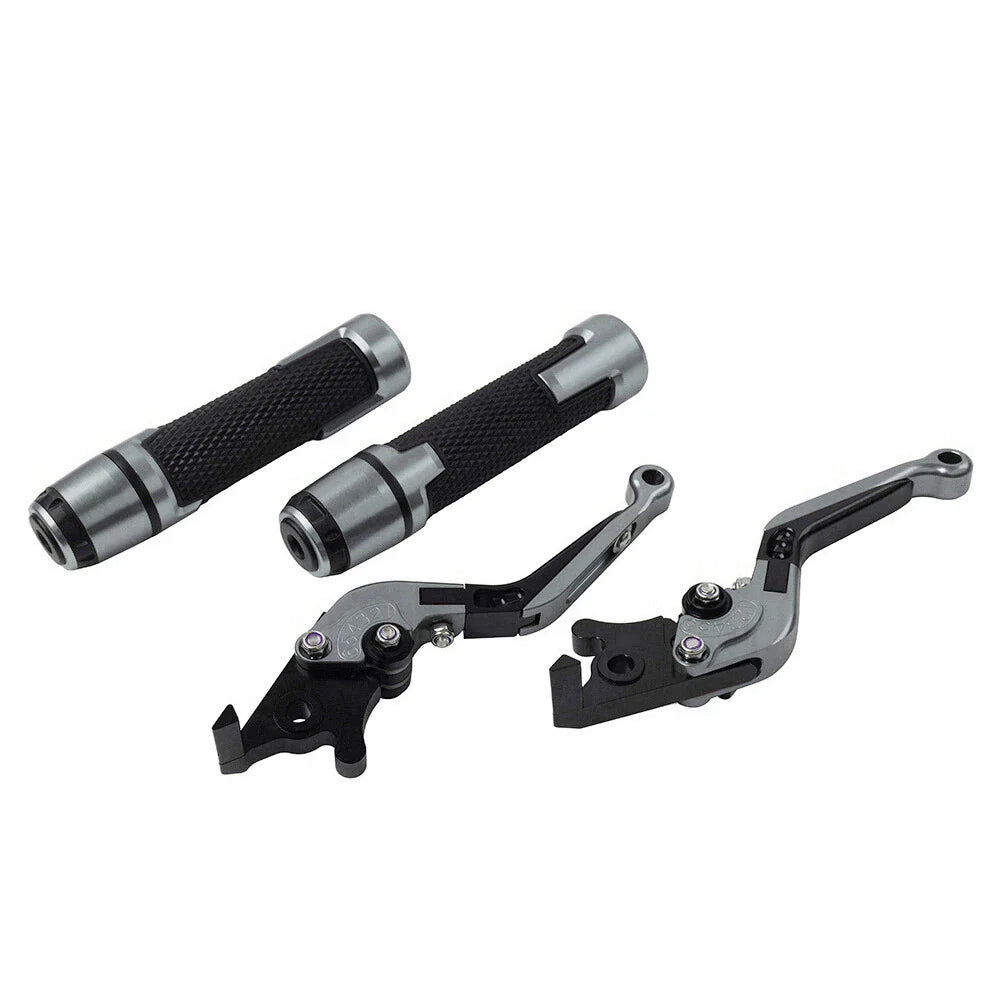 Folding Titanium Brake Clutch Lever Grip Set for Yamaha FJR XJR 1300 (2001-2018)