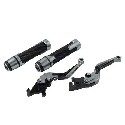 Folding Titanium Brake Clutch Lever Grip Set for Yamaha FJR XJR 1300 (2001-2018)