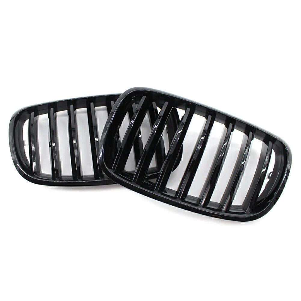 Gloss Black Front Kidney Grille for BMW X5 X6 E70 E71 (2007-2013)