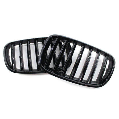 Gloss Black Front Kidney Grille for BMW X5 X6 E70 E71 (2007-2013)