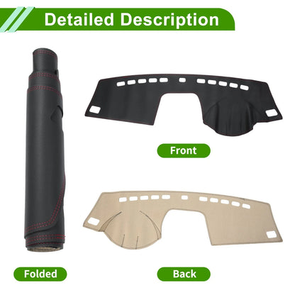 Dashboard Cover Mat Carpet Black Red for BMW X3 (2006-2010)