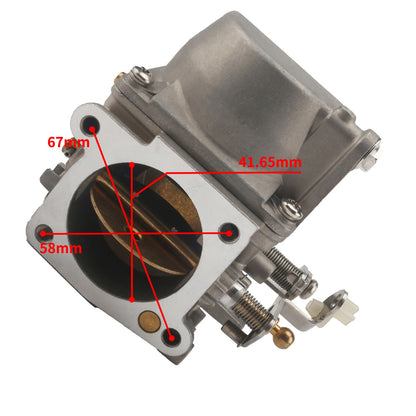 Carburetor Assembly for Yamaha 2 Stroke 75HP 85HP Outboard