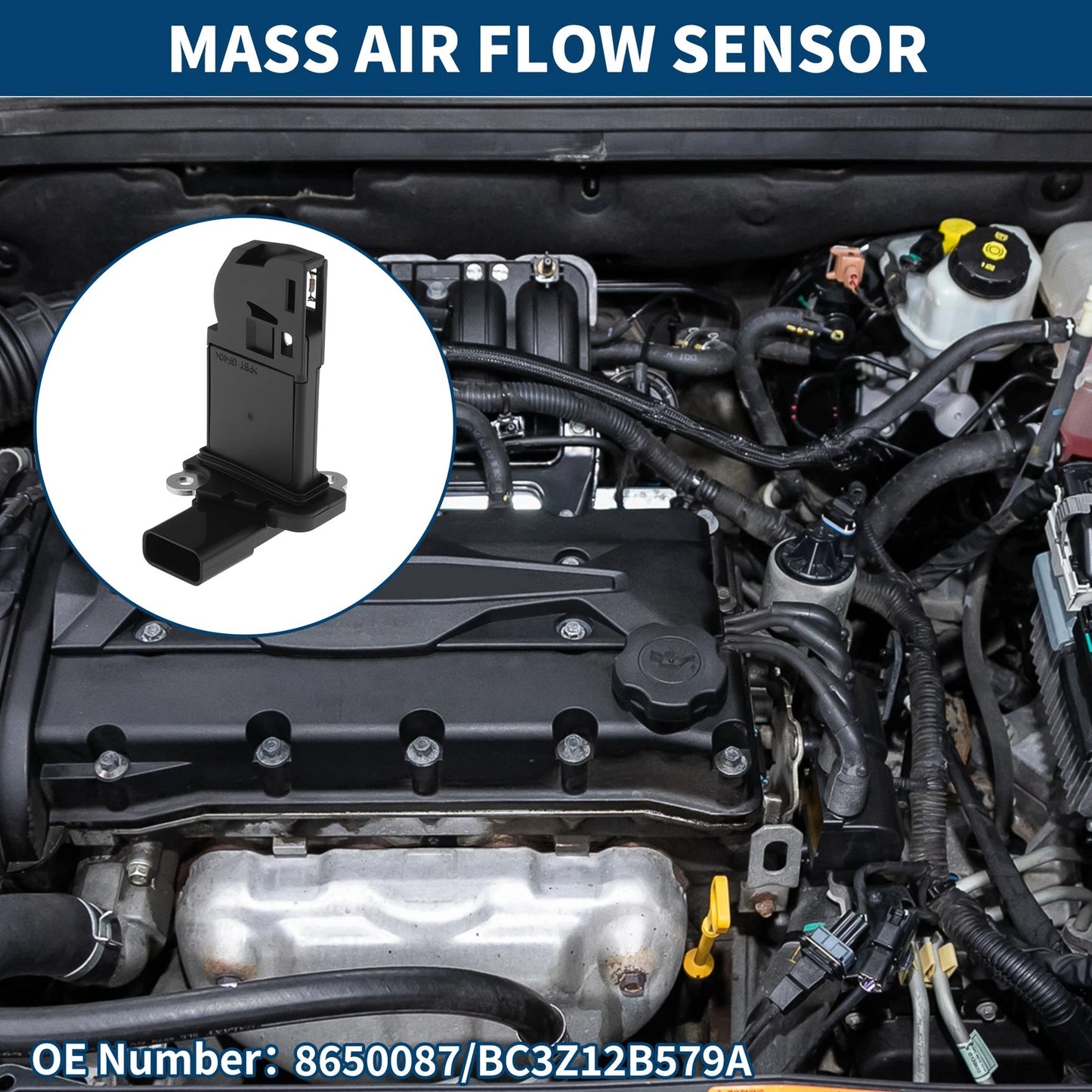 Mass Air Flow Sensor Meter No. 8650087 for Ford F-250/F-350 Super Duty (2011–2023)