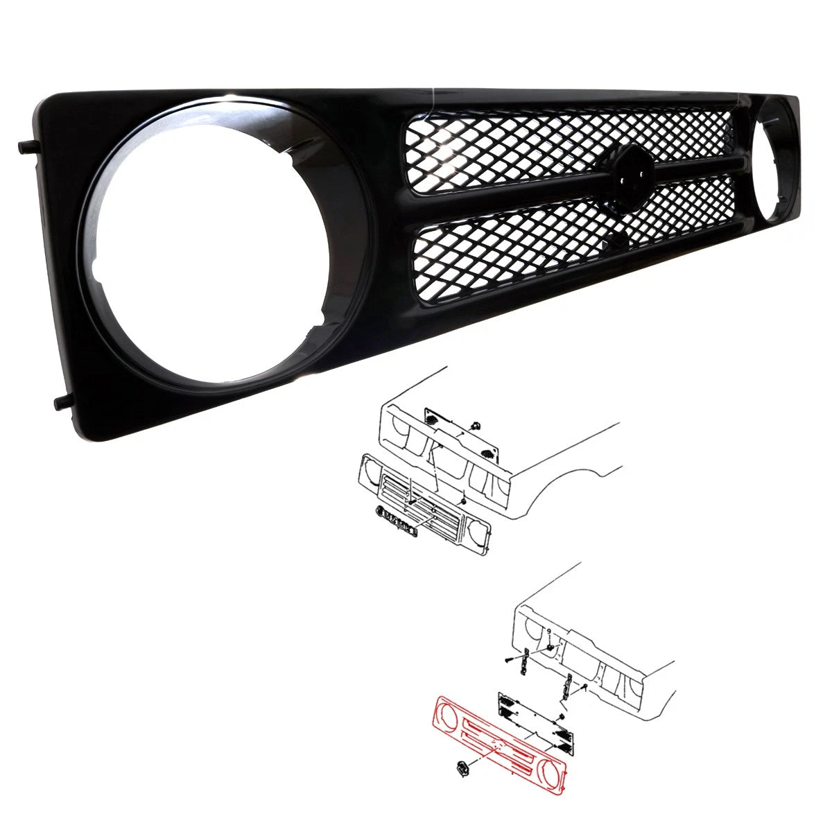 Front Grille Assembly for Suzuki Jimny Sierra Samurai (1992–1995)