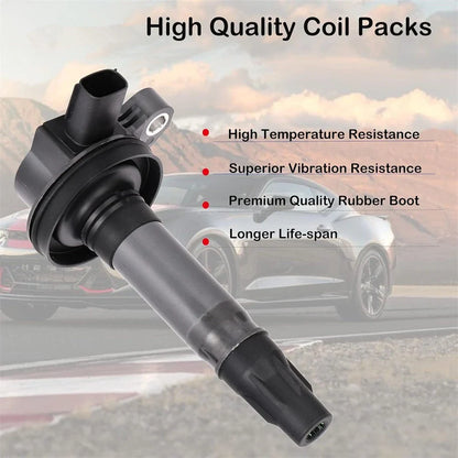 6 x Ignition Coils & Spark Plugs for Ford Edge Explorer Lincoln MKS (2007-2019)
