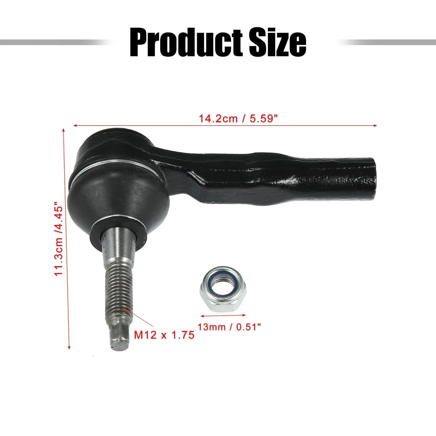 2 x Outer Tie Rods for GMC Terrain, Chevrolet Equinox (2010-2017)