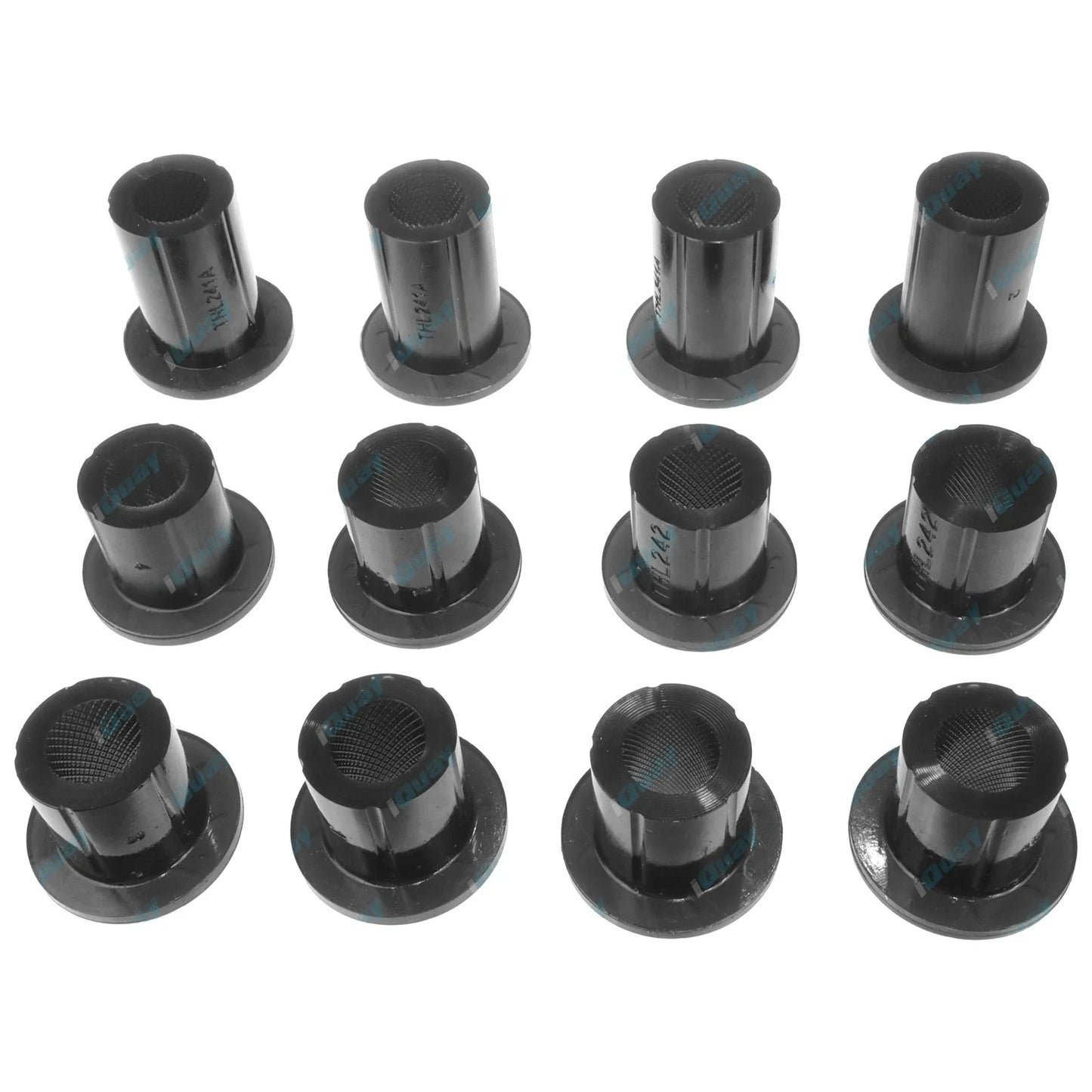 4x4 Front Spring Eye + Shackle Bush Kit for Toyota Hilux LN106 LN65 79-97 Poly