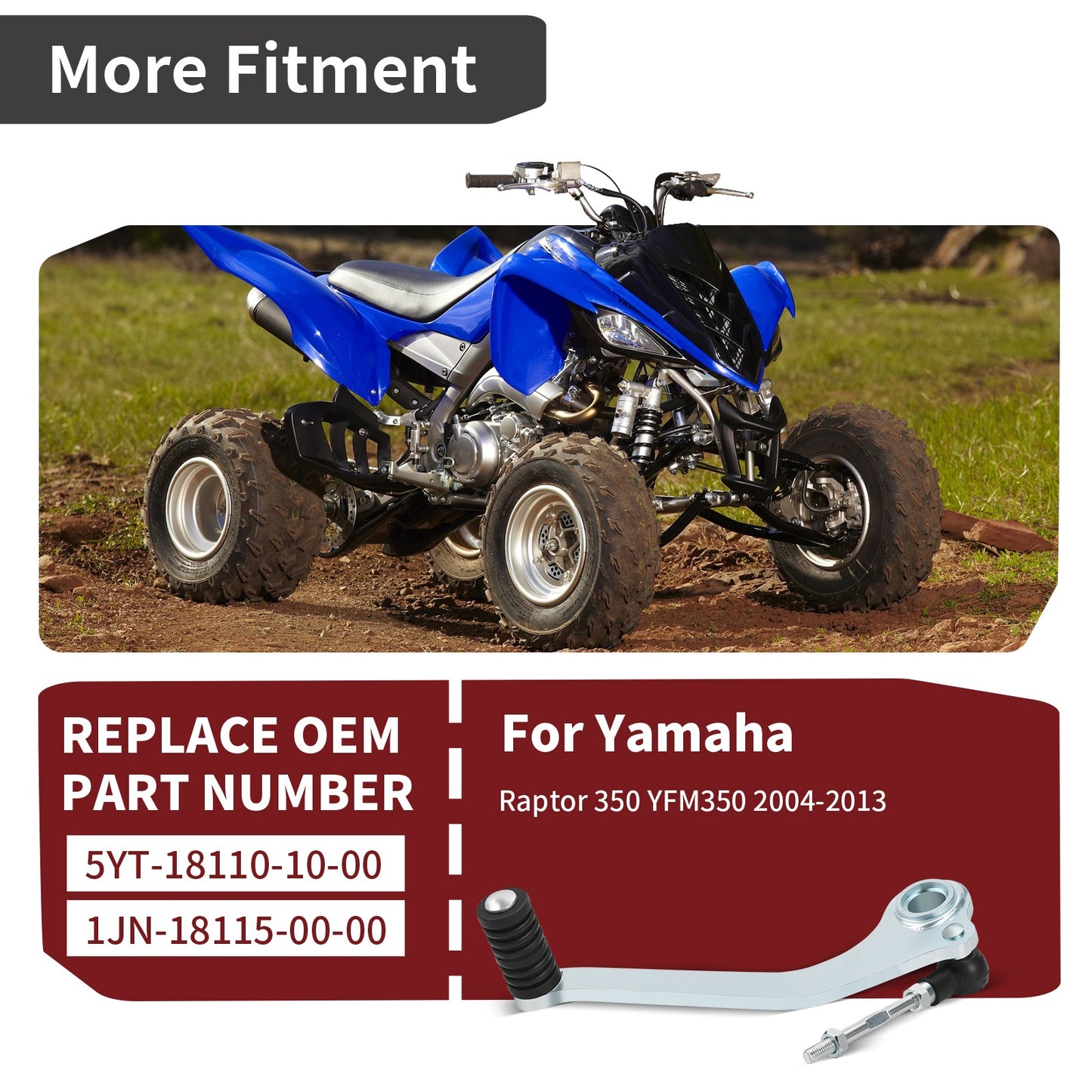 Foot Shifter for Yamaha Raptor 350 SE II (2004–2013)