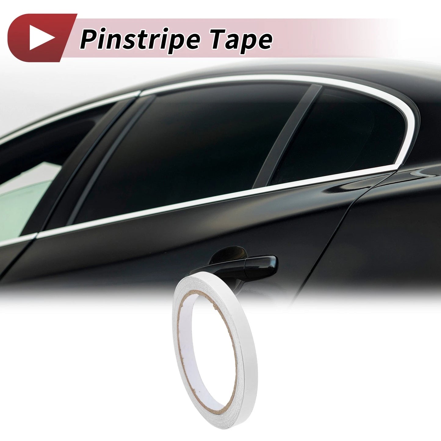 Pinstripe Tape 15mm x 10m for Car Motorcycle Boat Matte White